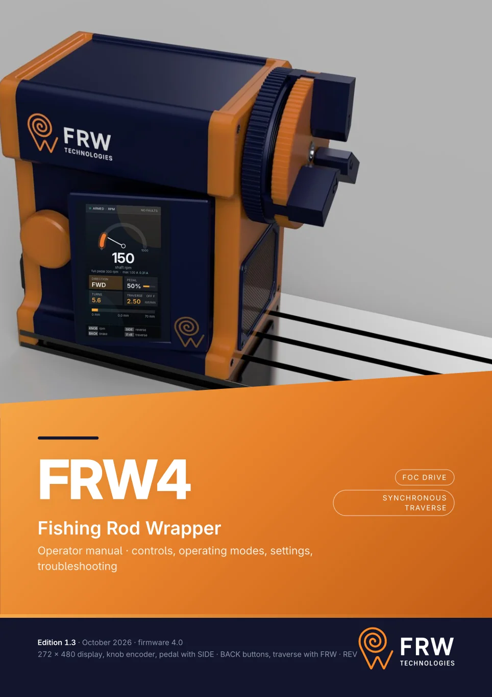 Page 1 of the original FRW4 manual: Introduction